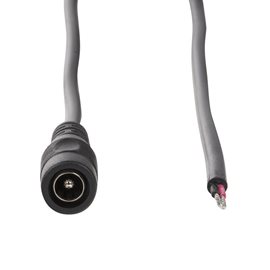 ML-112.050.37.0 Power konektor – zásuvka, volný konec (AWG 20/0,42 mm2), černý, max. 5 A, délka 2 m