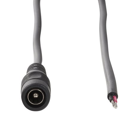 ML-112.050.37.0 Power konektor – zásuvka, volný konec (AWG 20/0,42 mm2), černý, max. 5 A, délka 2 m 1