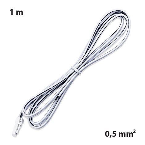 ML-112.607.88.0 Připojovací kabel s 91505-MP konektorem (vidlice), 1m kabel AWG20/0,5mm2, bílý 3