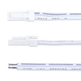 ML-112.607.88.0 Připojovací kabel s 91505-MP konektorem (vidlice), 1m kabel AWG20/0,5mm2, bílý