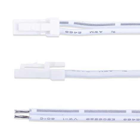 ML-112.607.88.0 Připojovací kabel s 91505-MP konektorem (vidlice), 1m kabel AWG20/0,5mm2, bílý 1