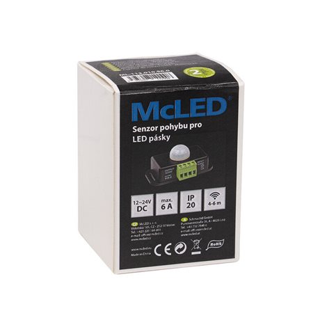 ML-113.010.56.0 Pohybový PIR senzor, DC 12-24V, max. 6A, IP20, černý 3