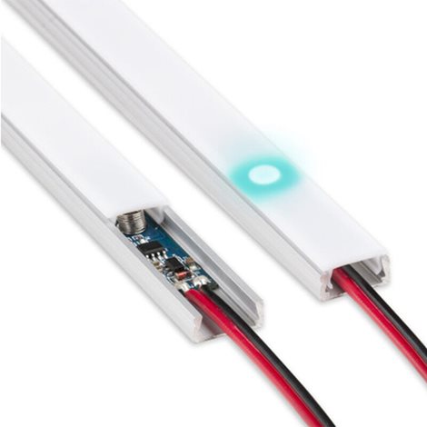 ML-113.013.02.0 Dotykový stmívač LED pásku do hliníkových profilů, 6mm, s pružinou, max. 4A 5
