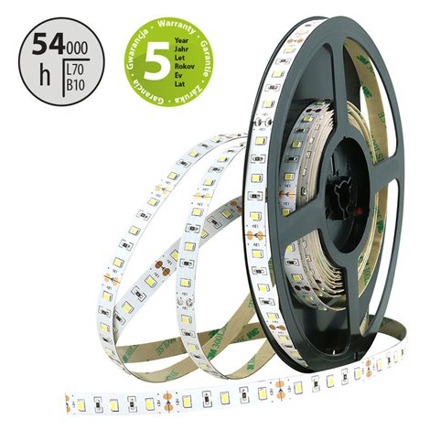 ML-121.700.60.0 LED pásek SMD2835 WW, 60LED/m, 14,4W/m, 1224lm/m, IP20, DC 12V, 10mm, 5m 7