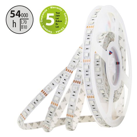 ML-123.601.60.0 LED pásek SMD5050 RGB, 60LED/m, 14,4W/m, DC12V, 560lm/m, IP20, 10mm, 5m 10