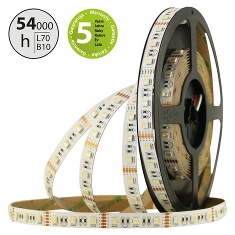 ML-123.636.60.0 LED pásek SMD5050 RGB + NW, 60LED/m, 19,2W/m, 862lm/m, IP20, DC12V, 12mm, 5m 2