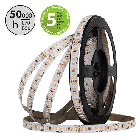 ML-126.021.90.0 LED pásek SMD2835 UWW, 160LED/m, 9W/m, DC 24V, 830lm/m, CRI90, IP20, 10mm, 5m 7