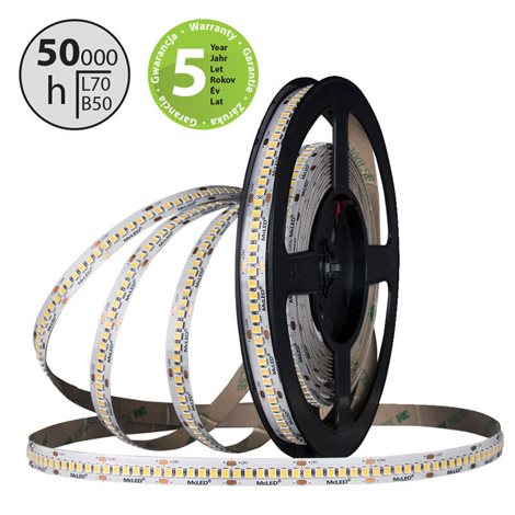 ML-126.022.90.0 LED pásek SMD2835 CW, 240LED/m, 14,4W/m, DC 24V, 1160lm/m, CRI97, IP20, 10mm, 5m 3