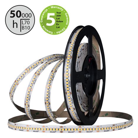 ML-126.022.90.0 LED pásek SMD2835 CW, 240LED/m, 14,4W/m, DC 24V, 1160lm/m, CRI97, IP20, 10mm, 5m 10