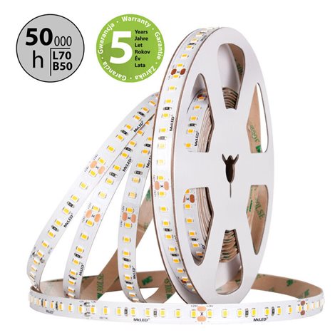 ML-126.065.90.2 LED pásek SMD2835 CW, 128LED/m, 11,5W/m, DC 24V, 2150lm/m, CRI90, IP20, 10mm, 50m 4