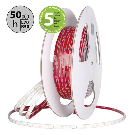 ML-126.074.90.2 LED pásek SMD2835 WW, 128LED/m, 11,5W/m, DC 24V, 1925lm/m, CRI90, IP67, 12mm, 50m 4