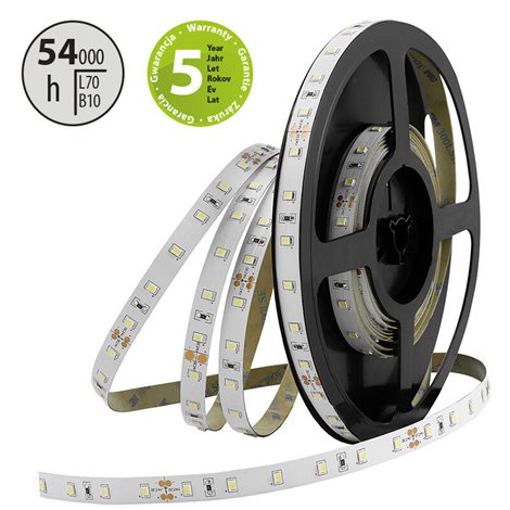 ML-126.700.60.2 LED pásek SMD2835 WW, 60LED/m, 14,4W/m, 1320lm/m, IP20, DC 24V, 10mm, 50m 11