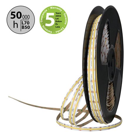 ML-127.641.90.2 LED pásek COB dual white EWW-CW, 608LED/m, 14W/m, DC 24V, 1260lm/m, CRI90, IP20 50m 2