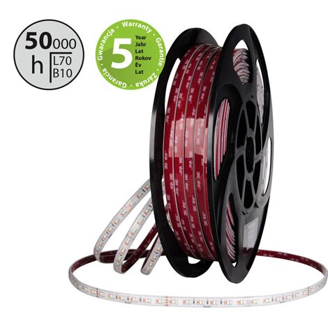 ML-128.007.90.0 LED pásek SMD2835 RGB, 180LED/m, 9,6W/m, DC 24V, 400lm/m, CRI90 IP67 100°C, 14mm, 5m 2