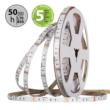 ML-128.009.90.0 LED pásek SMD2835 RGB, 120LED/m, 14,4W/m, DC 24V, 450lm/m, IP20, 8mm, 5m 4