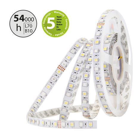 ML-128.632.60.2 LED pásek SMD5050 RGB+CW, 72LED/m, 17,2W/m, 1125lm/m, IP20, DC 24V, 12mm, 50m 6