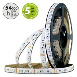 ML-128.636.60.0 LED pásek SMD5050 RGB + NW, 60LED/m, 19,2W/m, 862lm/m, IP20, DC24V, 12mm, 5m