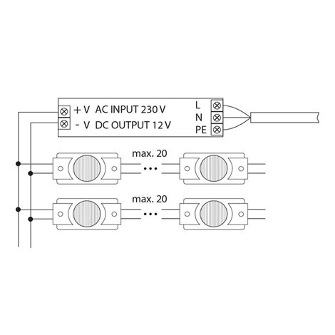 ML-211.009.51.0 LED modul 1x SMD3030, 1,32 W, 12 V, 110 mA, 6350 K, vyzařovací úhel 10° x 65°, IP65 3