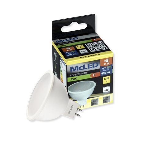 ML-312.158.87.0 LED žárovka GU5.3, 12VAC/DC, 4,6W, 2700K, CRI80, vyz. úhel 100°, ? use 360° 400lm 5