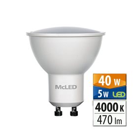 ML-312.162.12.0 LED žárovka GU10, 5W, 4000K, CRI80, vyz. úhel 100°, ? use 360° 470lm