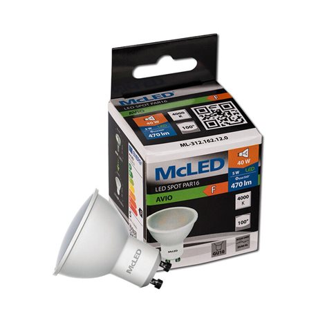 ML-312.162.12.0 LED žárovka GU10, 5W, 4000K, CRI80, vyz. úhel 100°, ? use 360° 470lm 2