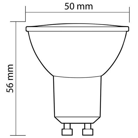 ML-312.162.12.0 LED žárovka GU10, 5W, 4000K, CRI80, vyz. úhel 100°, ? use 360° 470lm 5