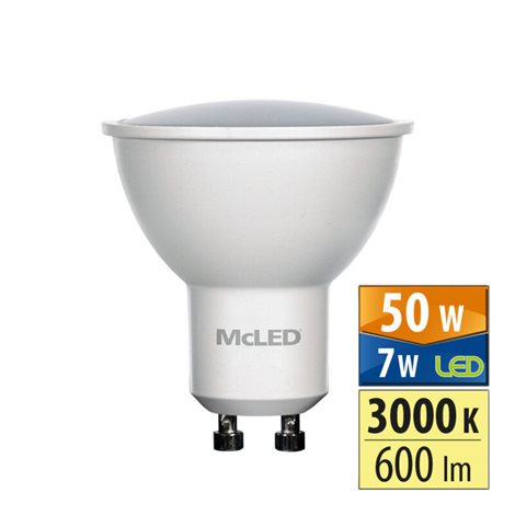 ML-312.163.12.0 LED žárovka GU10, 7W, 3000K, CRI80, vyz. úhel 100°, ? use 360° 600lm 1