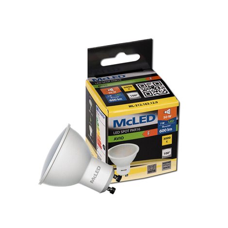 ML-312.163.12.0 LED žárovka GU10, 7W, 3000K, CRI80, vyz. úhel 100°, ? use 360° 600lm 6