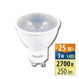 ML-312.169.87.0 LED žárovka GU10, 3W, 2700K, CRI80, vyz. úhel 38°, ? use 360° 250lm