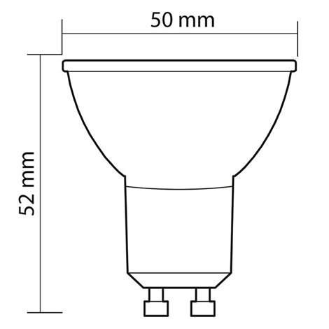 ML-312.169.87.0 LED žárovka GU10, 3W, 2700K, CRI80, vyz. úhel 38°, ? use 360° 250lm 3