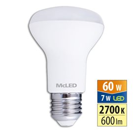 ML-318.004.87.0 LED žárovka R63 7W, 2700K, E27, CRI80, vyz. úhel 120°, ? use 360° 600lm