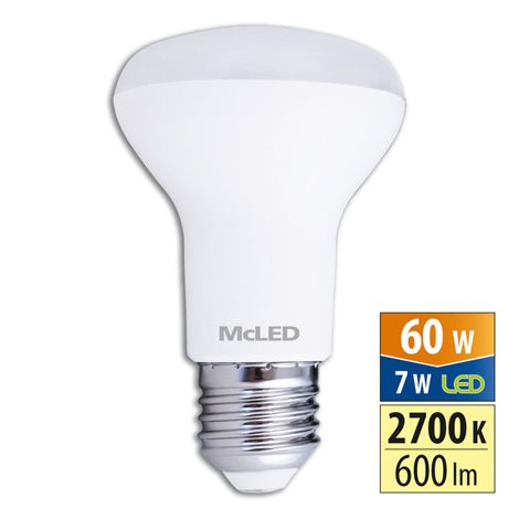 ML-318.004.87.0 LED žárovka R63 7W, 2700K, E27, CRI80, vyz. úhel 120°, ? use 360° 600lm 1