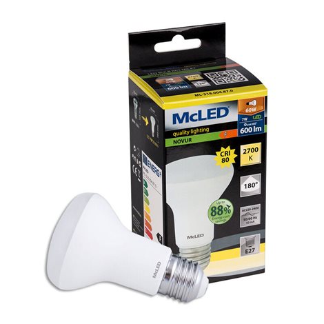 ML-318.004.87.0 LED žárovka R63 7W, 2700K, E27, CRI80, vyz. úhel 120°, ? use 360° 600lm 3