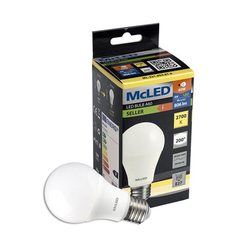 ML-321.094.87.0 LED žárovka 8W, E27, 2700K, CRI80, vyz. úhel 200°, ? use 360° 806lm 6