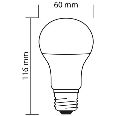 ML-321.098.87.0 LED žárovka 10,5W, E27, 2700K, CRI80, vyz. úhel 200°, ? use 360° 1055lm 6
