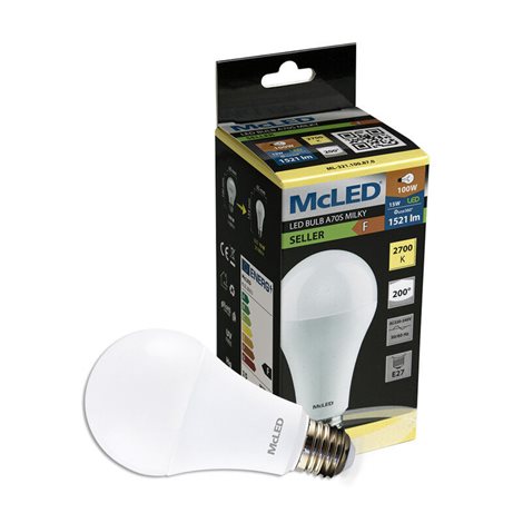 ML-321.100.87.0 LED žárovka 15W, E27, 2700K, CRI80, vyz. úhel 200°, ? use 360° 1521lm 2