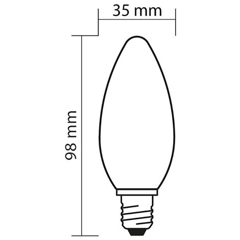 ML-323.031.87.0 LED žárovka svíčka 2,2W, E14, 2700K, CRI80, vyz. úhel 320°, ? use 360° 250lm 5