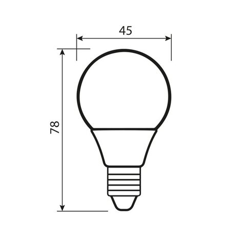 ML-324.038.87.0 LED žárovka kapka 4,8W, E14, 4000K, CRI80, vyz. úhel 200°, ? use 360° 470lm 2