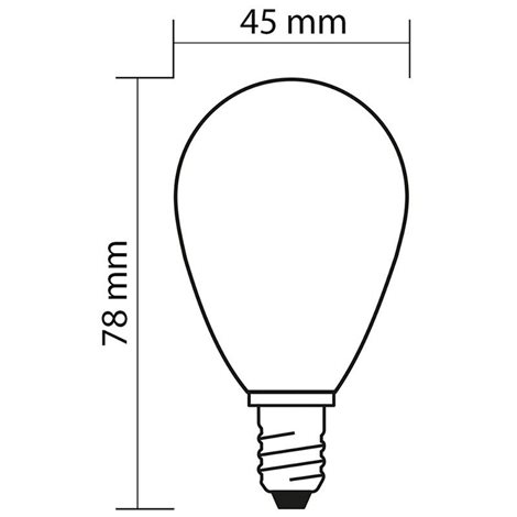 ML-324.039.87.0 LED žárovka kapka 4,7W, E14, 2700K, CRI80, vyz. úhel 320°,  ? use 360° 470lm 2