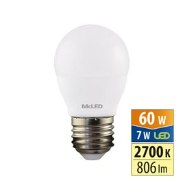 ML-324.045.87.0 LED žárovka kapka 7W, E27, 2700K, CRI80, vyz. úhel 200°, ? use 360° 806lm