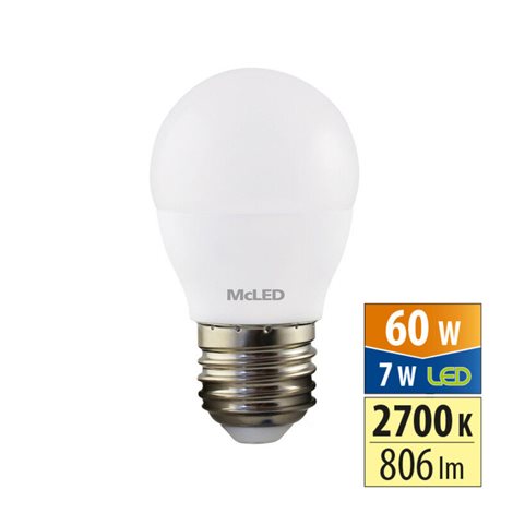 ML-324.045.87.0 LED žárovka kapka 7W, E27, 2700K, CRI80, vyz. úhel 200°, ? use 360° 806lm 1