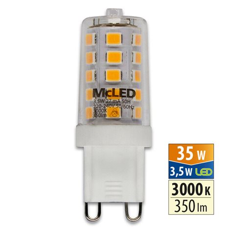ML-326.003.92.0 LED žárovka G9, 3,5W, 3000K, CRI80, vyz. úhel 300°, ? use 360° 350lm 1