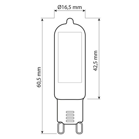 ML-326.004.92.0 LED žárovka G9, 4W, 3000K, CRI80, vyz. úhel 300°, ? use 360° 400lm 8