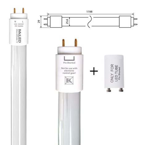ML-331.067.89.0 Skleněná LED trubice T8 18W, 4000K, CRI80, ? use 360° 2250lm, 125lm/W, 1200mm 2
