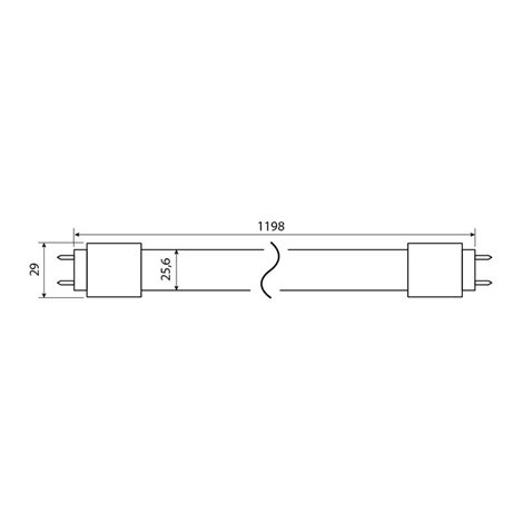 ML-331.067.89.0 Skleněná LED trubice T8 18W, 4000K, CRI80, ? use 360° 2250lm, 125lm/W, 1200mm 9