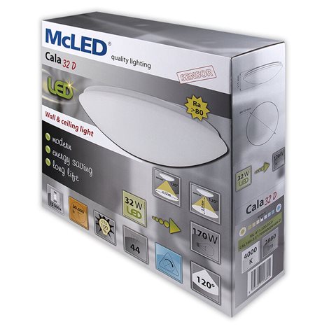 ML-411.220.32.0 LED svítidlo Cala 32 D, 32 W, 4000 K, IP44, se senzorem 9