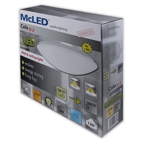 ML-411.225.32.0 LED svítidlo Cala 18 D, 18 W, 2700 K, IP44, se senzorem 4