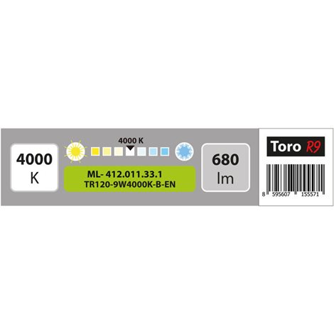 ML-412.011.33.1 LED podhledové svítidlo Toro R9, 9W, 4000K, černá barva svítidla 2