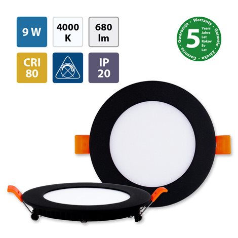 ML-412.011.33.1 LED podhledové svítidlo Toro R9, 9W, 4000K, černá barva svítidla 1