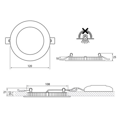 ML-412.011.33.1 LED podhledové svítidlo Toro R9, 9W, 4000K, černá barva svítidla 6